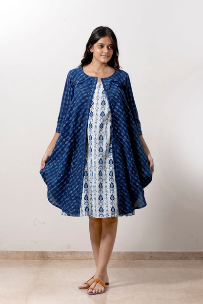 Aarohi- A line Dress(Dabu)