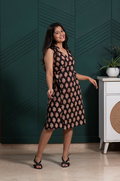 Taru- Wrap dress (Bagru)