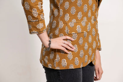 Zyra - Jacket - Mustard Yellow